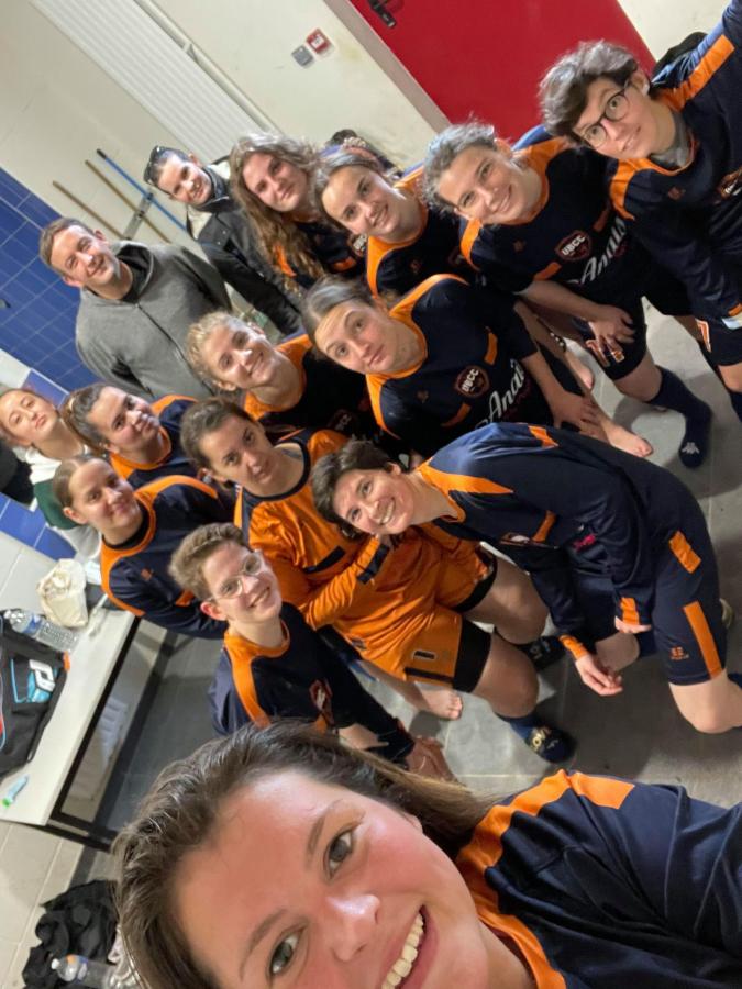 Notre équipe féminine après leur victoire 3-1 face à l'AL Châteaubriant